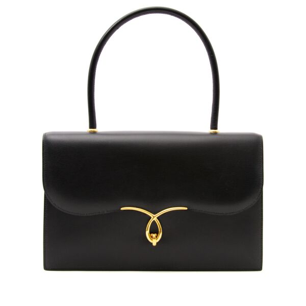 Hermes vintage black shoulder bag now online at labellov.com for the best price