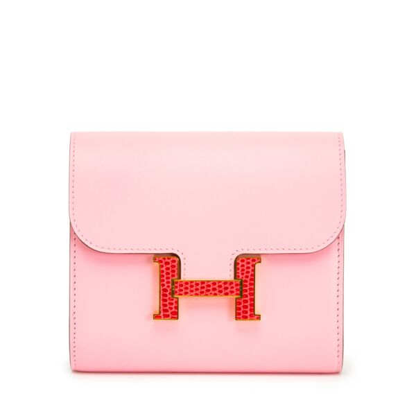 Hermès Pink Constance Compact Wallet 