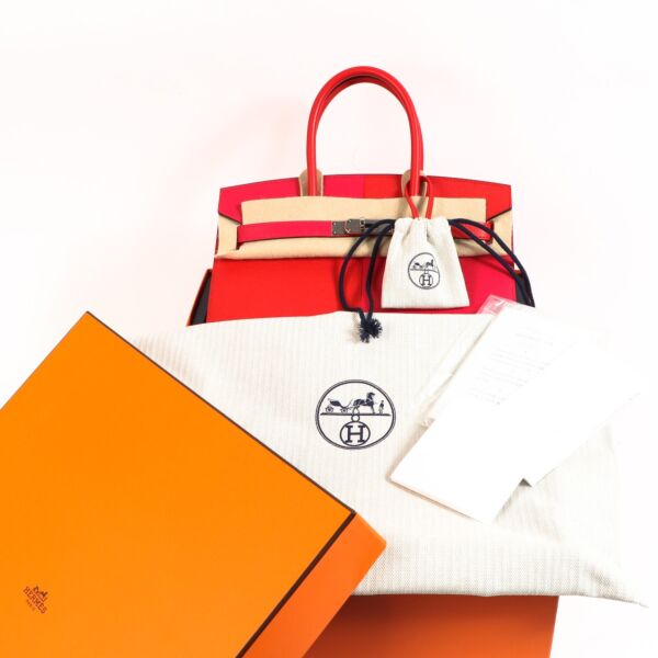 Hermès Birkin 30 Casaque Rouge Coeur/Rose Extreme/Bleu Zanzibar Epsom PHW