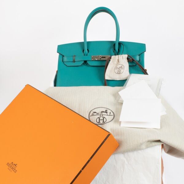 Hermès Birkin 30 Bleu Paon Epsom PHW