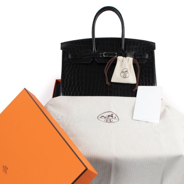 Hermes Birkin 35 So Black Matte Niloticus Crocodile
