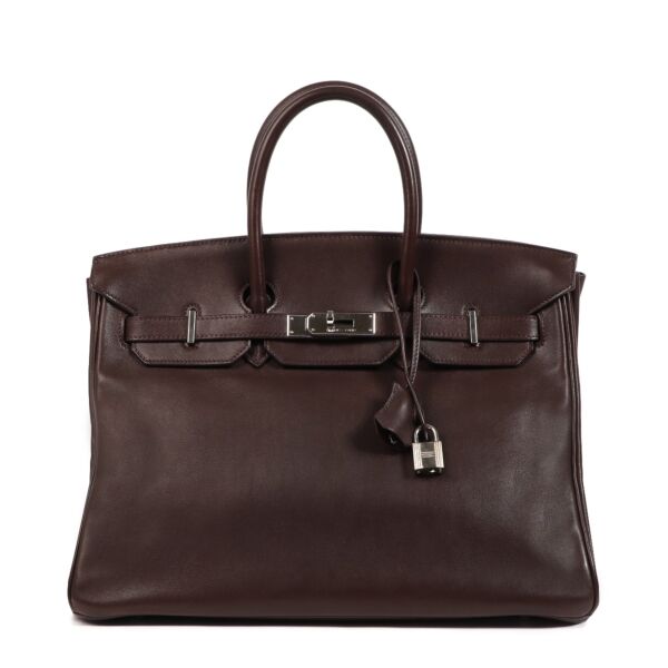 Hermes Birkin 35 Ebene Swift PHW