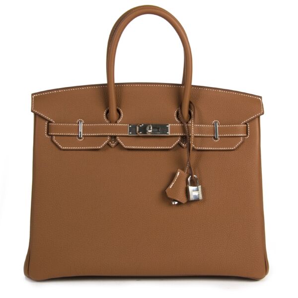 Hermès Birkin 35 Togo Gold PHW nu verkrijgbaar bij labellov.com 