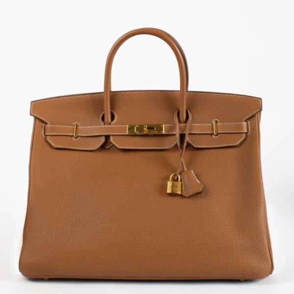 Hermès Birkin 40 Gold Clemence GHW