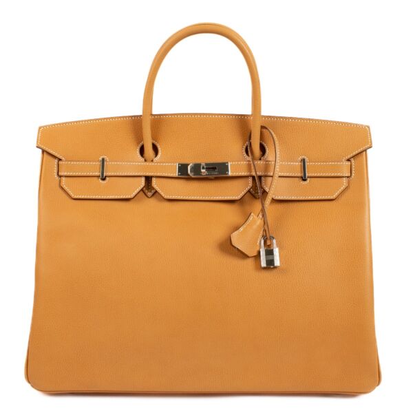 Hermès Birkin 40 Naturel Sable Vache Liégée PHW