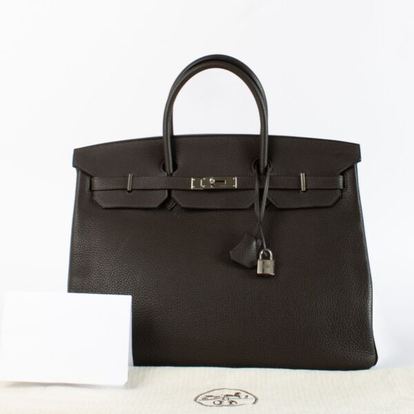 Hermès Birkin 40 Ebene Clemence PHW