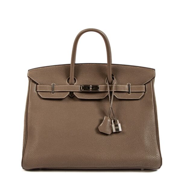 Hermès Birkin 35 Etoupe Togo Palladium Hardware
