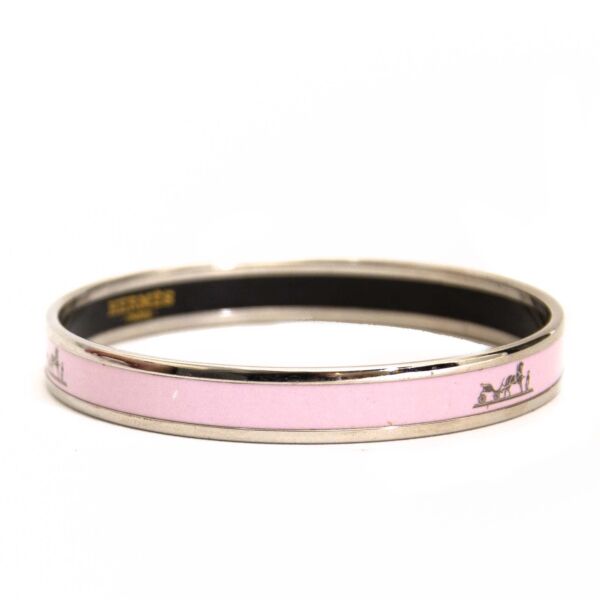 Authentieke tweedehands Hermes Pink Bracelet online webshop LabelLOV