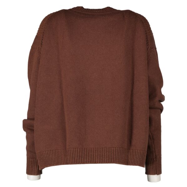 Hermès Brown Cashmere Knit Sweater - size 40