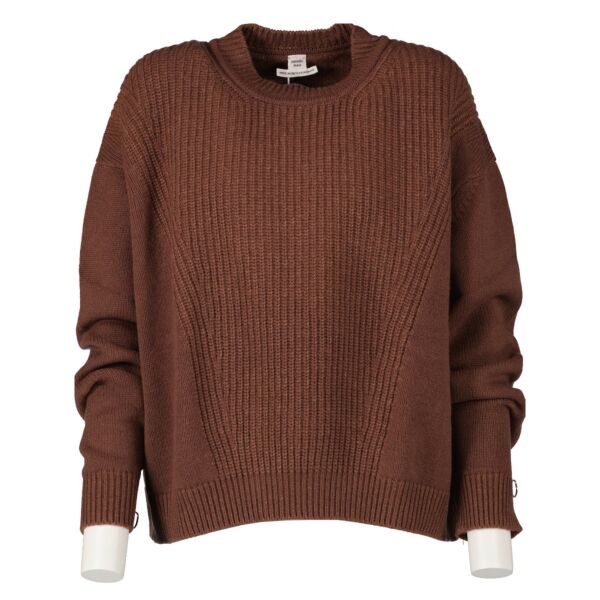 Hermès Brown Cashmere Knit Sweater