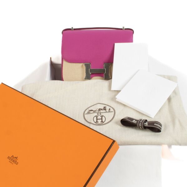 Hermès Constance Mini 18 Magnolia Chevre Mysore PHW