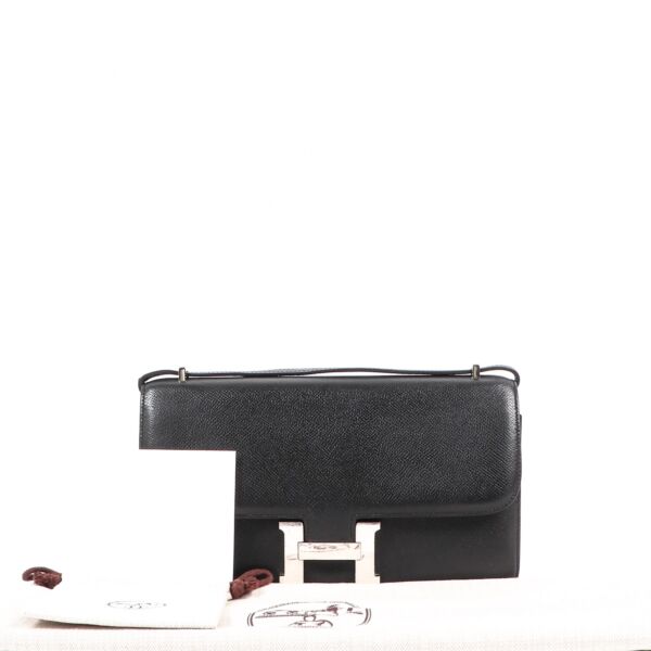 Hermès Constance Elan Black Epsom PHW