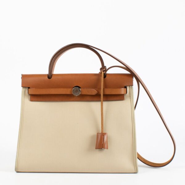 Hermès Herbag Zip 31 Trench Toile Officier/Hunter PHW