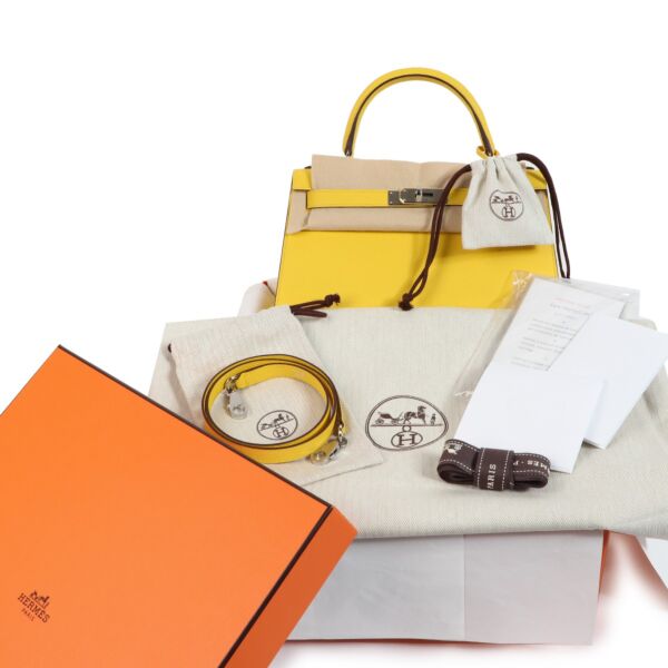 Hermès Kelly 28 Jaune De Naples Epsom PHW