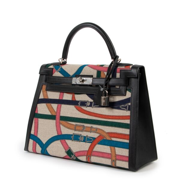 Hermès Kelly 32 Toile De Camp Cavalcadour Limited Edition