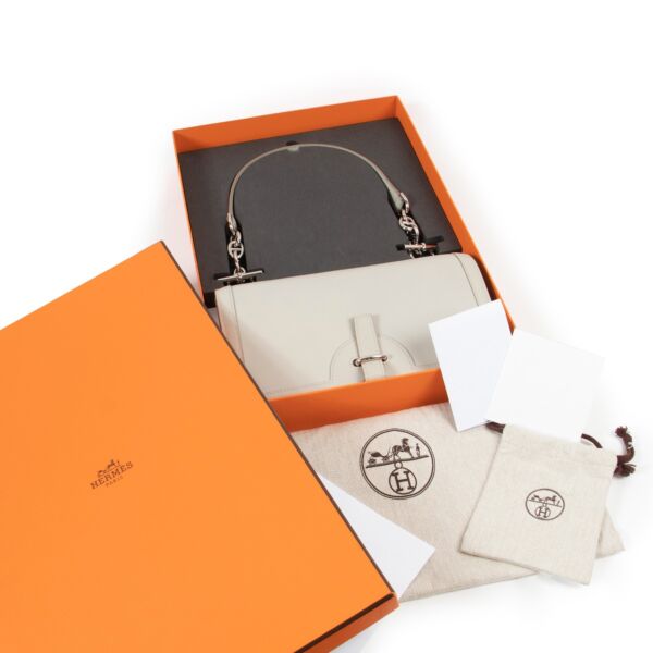 Hermès Chaine d'Ancre Beige Swift PHW