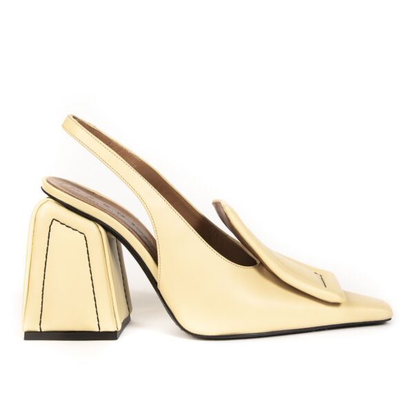  Marni Sling Back Shoe Light Yellow - Size 40