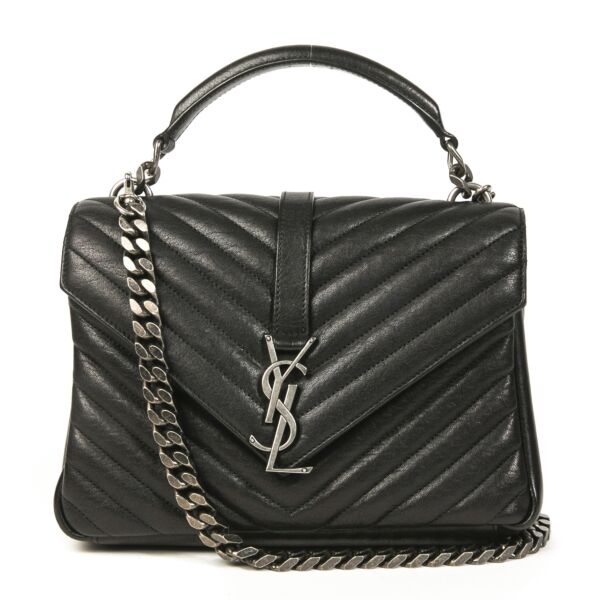  Saint Laurent Medium Matelassé College Bag 