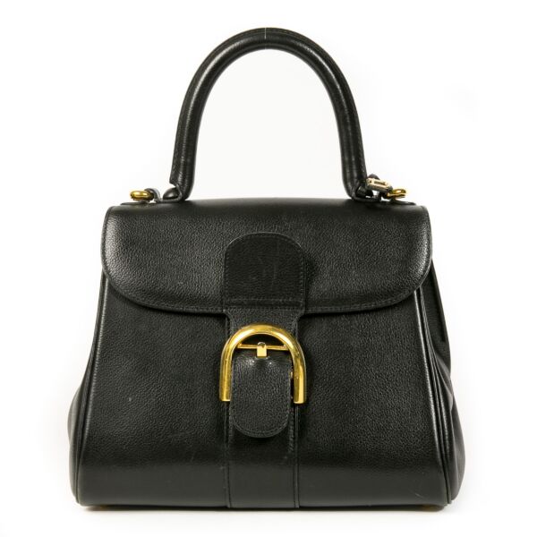Authentique seconde main vintage Delvaux Black Brillant PM Bag achète en ligne webshop LabelLOV