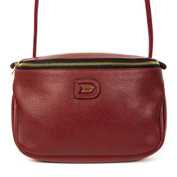 Delvaux Red Leather Crossbody Belt Bag