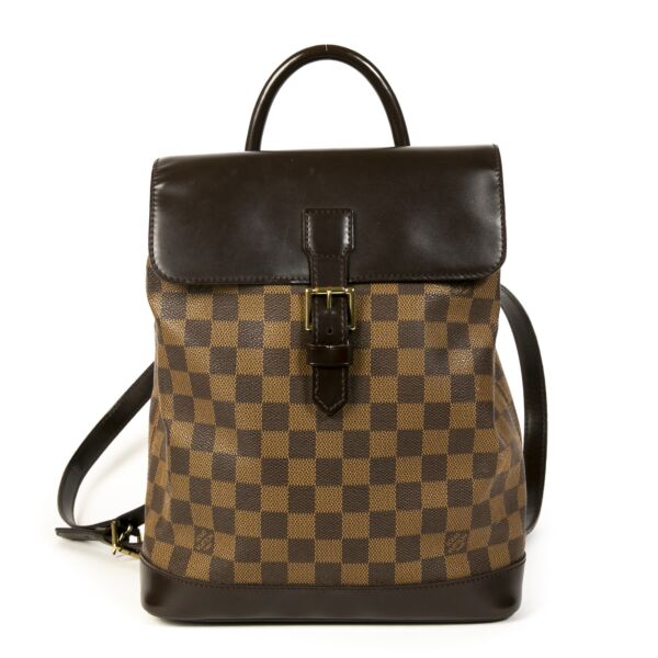 Authentic second-hand vintage Louis Vuitton Damier Soho Backpack buy online webshop LabelLOV