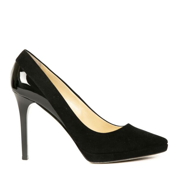 Jimmy Choo Black Suede Pumps - Size 36,5