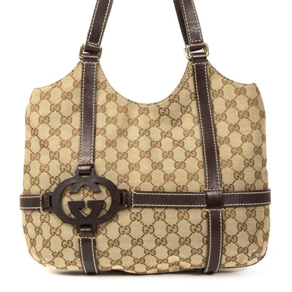 Gucci Monogram GG Logo Shoulder Bag