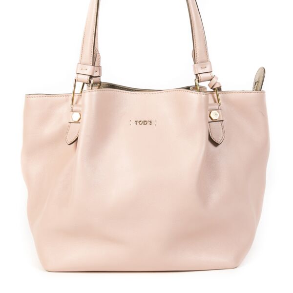 Tods Pink Mini Flower Shopping Bag for the best price at Labellov