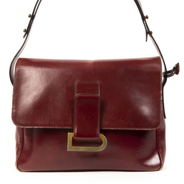Delvaux Burgundy poirier Shoulder Bag