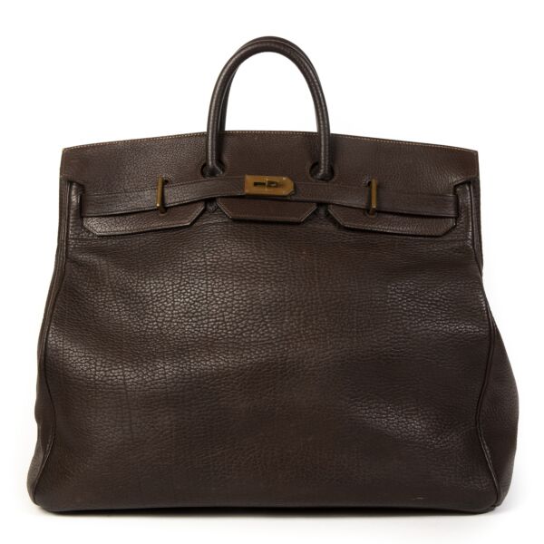 Hermès Birkin HAC 55 Dark Brown 