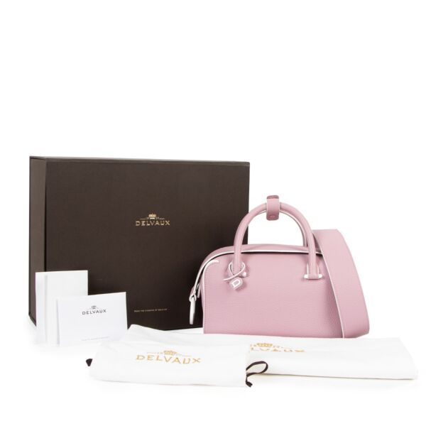 Delvaux Cool Box Mini Mauve Taurillon Soft