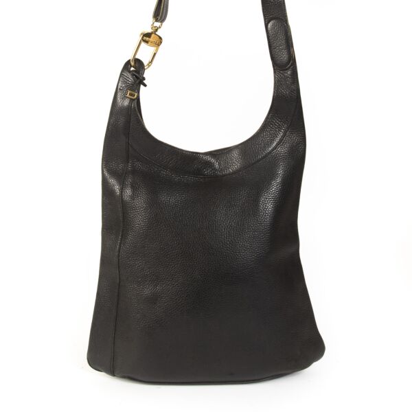  Delvaux Black Jongleur Shoulder Bag 