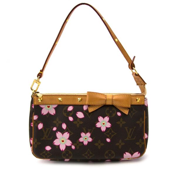 Louis vuitton monogram cherry blossom pochette fot sale