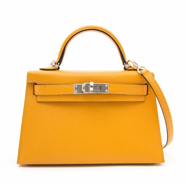 acheter en ligne neuf avec facture rand New Hermes Mini Kelly Moutarde