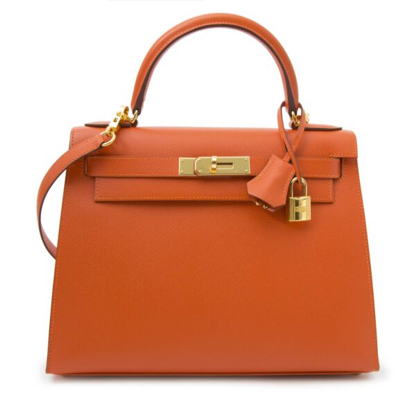 online vengono sottoposti ad un controllo di autenticità e qualità Hermes Kelly Sellier 28 Epsom Feu 