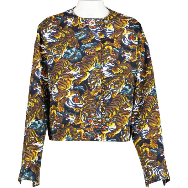 Kenzo Paris Tiger Print Jacket - size 36 for the best price at Labellov secondhand luxury