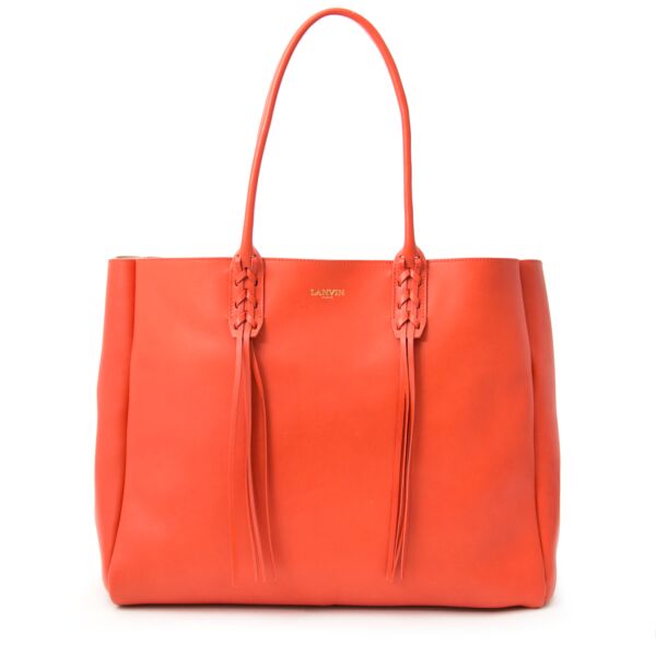 ahceter en ligne pour le meilleur prix sac a main Lanvin Orange Fringed The Shopper