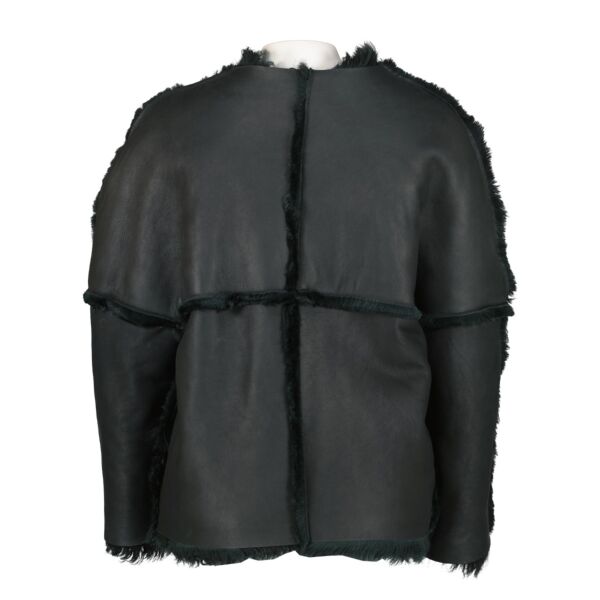 Lanvin Green Shearling Fur Coat - Size 36