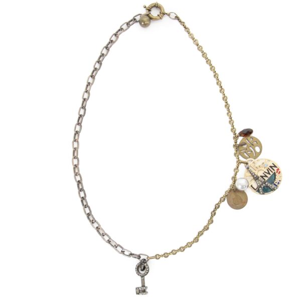 Lanvin Eiffel Tower Paris Necklace now for sale at labellov vintage fashion webshop belgiumLanvin Eiffel Tower Paris Necklace now for sale at labellov vintage fashion webshop belgium