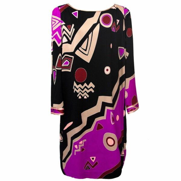 Buy an authentic Leonard Purple Black Psychedelic Dress at the right price at LabelLOV vintage webshop. Safe and secure online shopping.