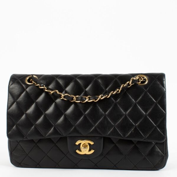 shop 100% authentic second hand Chanel Black Medium Classic 11.12 Bag on Labellov.com
