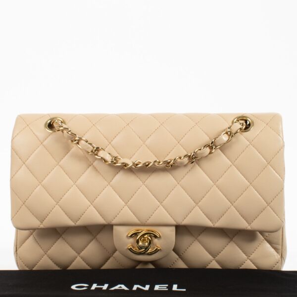 Chanel Beige Medium Classic 11.12 Bag