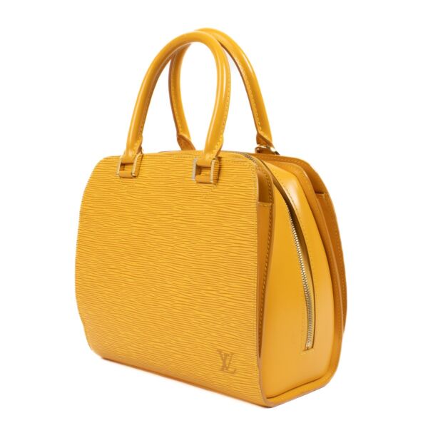 Louis Vuitton Tassil Yellow Epi Leather Pont Neuf Top Handle
