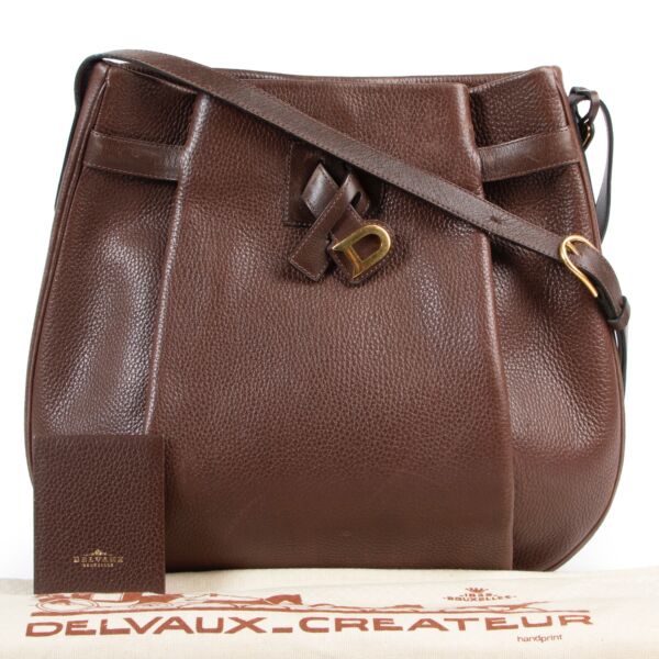 Delvaux Brown Shoulder Bag