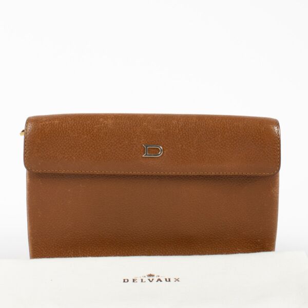 Delvaux Cognac Loto Wallet