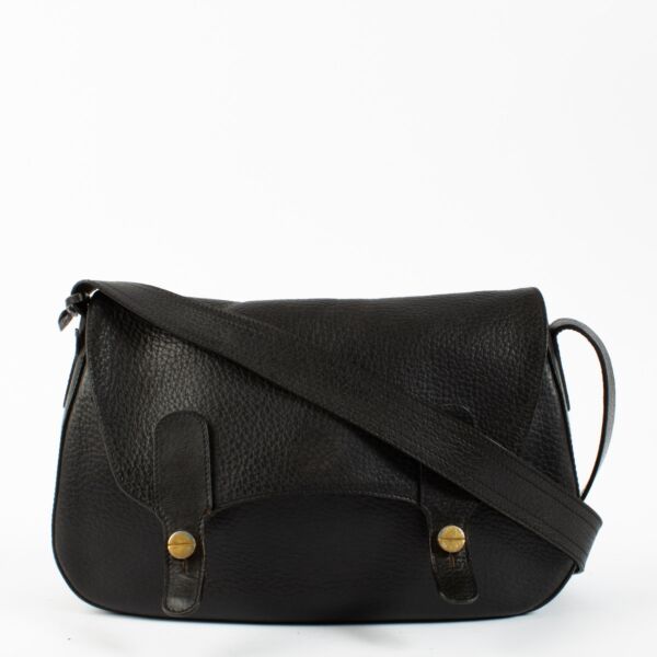 Authentic second hand Delvaux Black Vintage Messenger Bag on Labellov.com