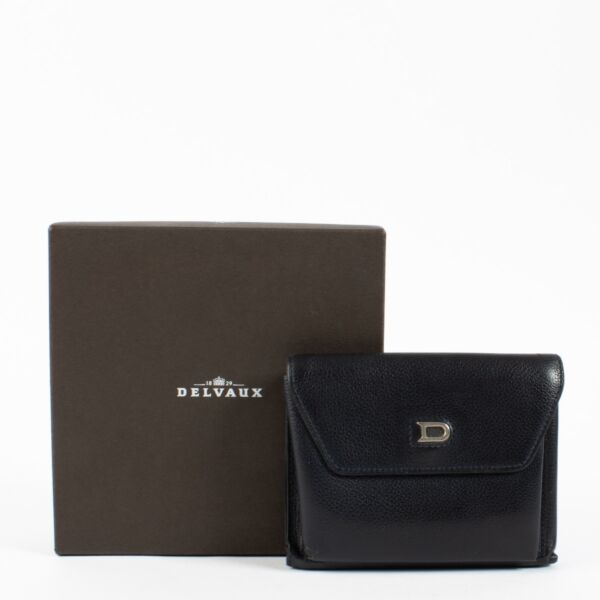 Delvaux Blue Denise Wallet 