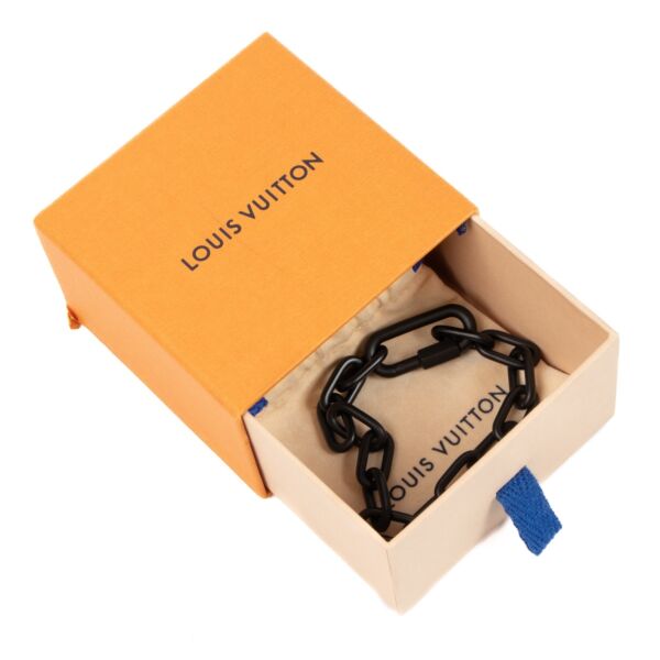 Louis Vuitton Black Chain Bracelet