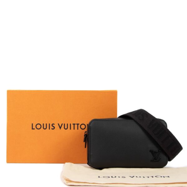 Louis Vuitton Black Alpha Wearable Wallet Crossbody 