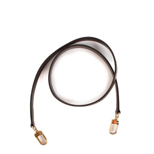 Louis Vuitton Ebene Leather Bag Strap